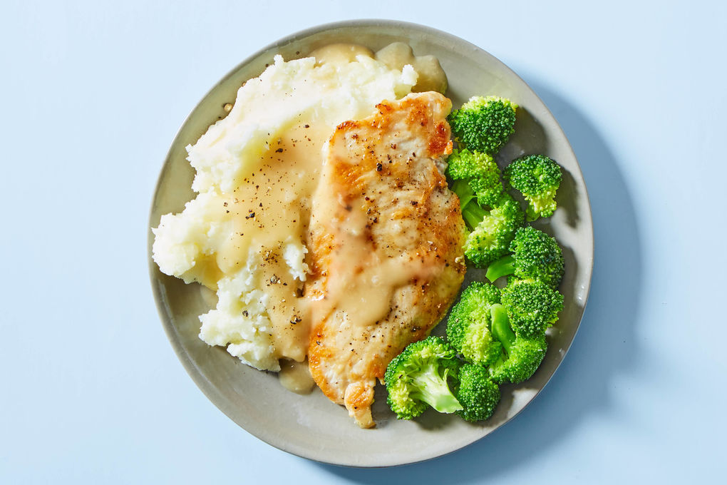 chicken and mashed potatoes