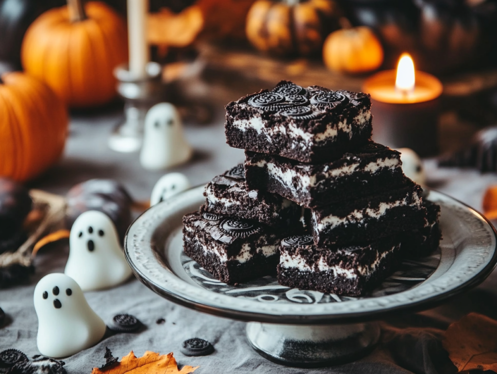 Spooky Oreo Brownies