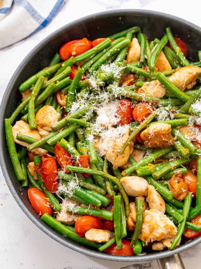 Chicken and String Beans Stir Fry: