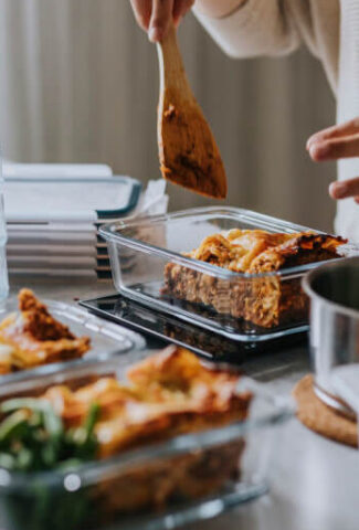 Meal Prep in Glass Containers