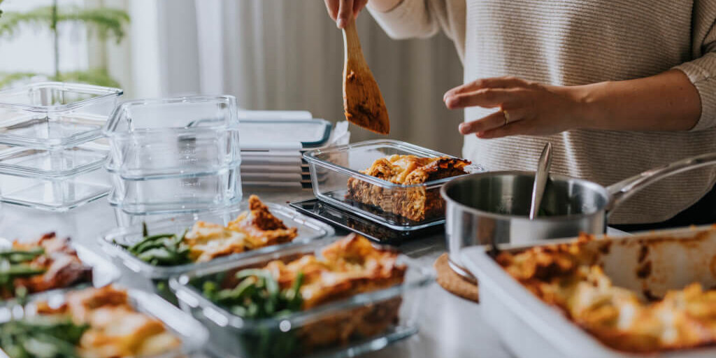 Meal Prep in Glass Containers