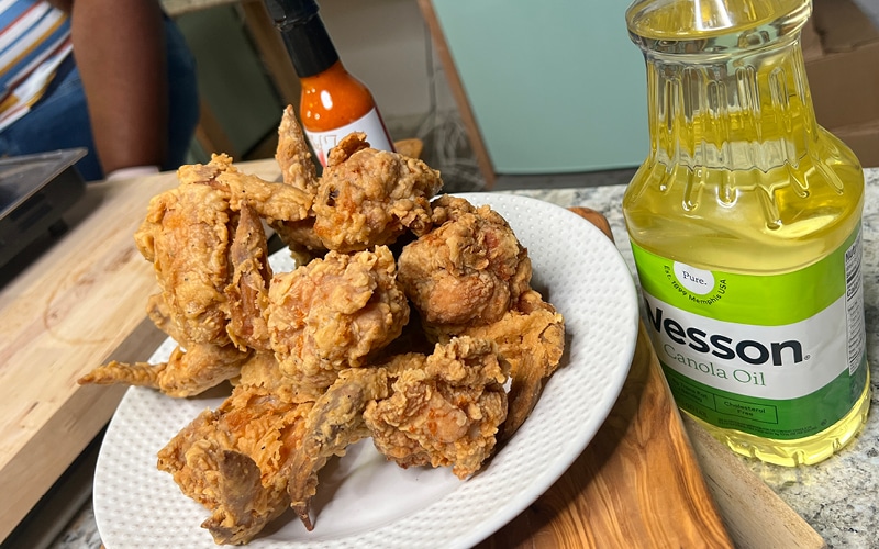 Fry Chicken in Canola Oil